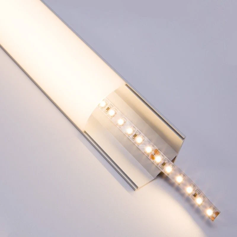 30mm Milky Cover V Shape 90 Degree LED Aluminum Extrusion Corner LED Aluminum Profile