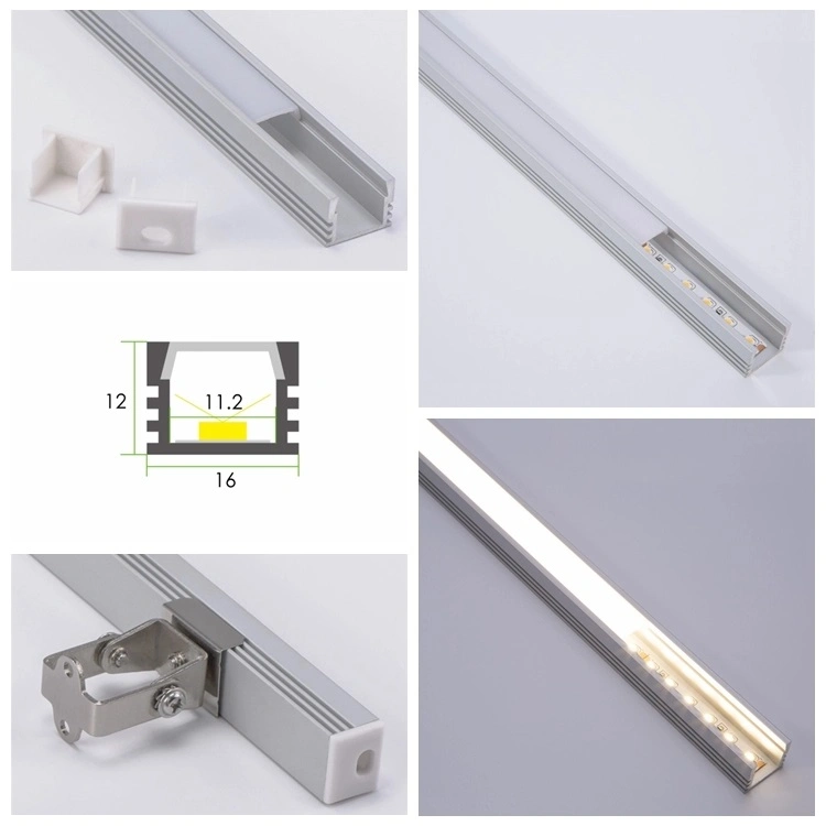 Ecoled Energy 2020 Deep Surface Mount Aluminum Profile Housing for LED Strip Lights