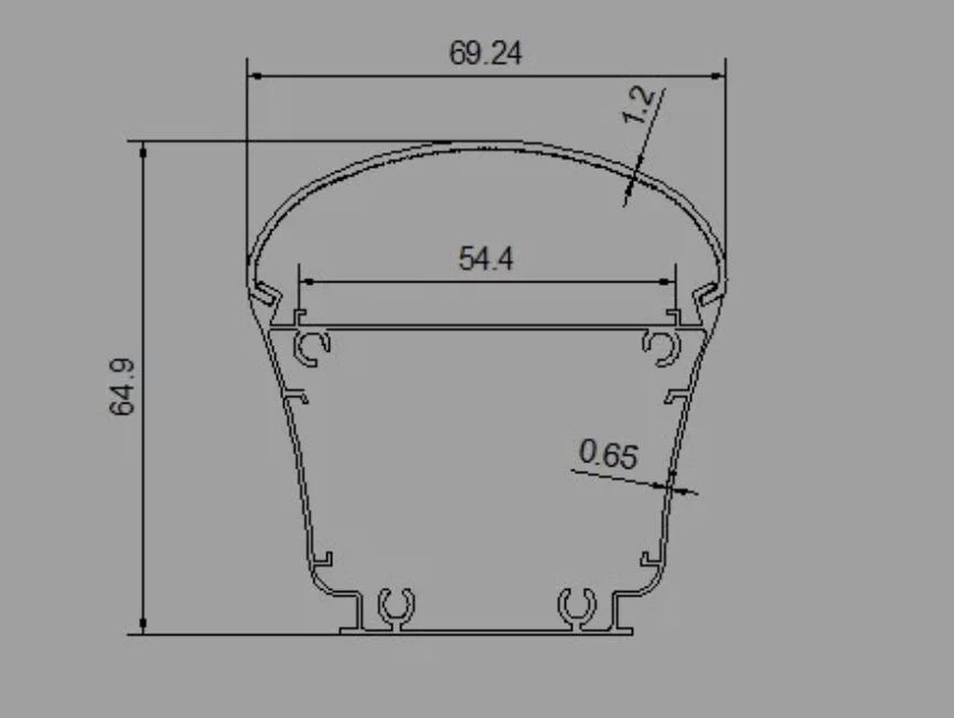 Customizable Tri Proof Lamp Aluminum Profile, Hot Seller