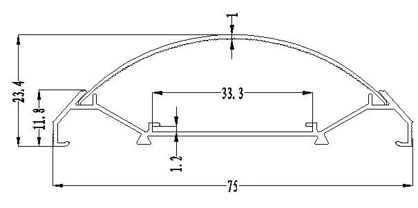 Top Quality LED Purified Light Fixture with Aluminum and PC Profile