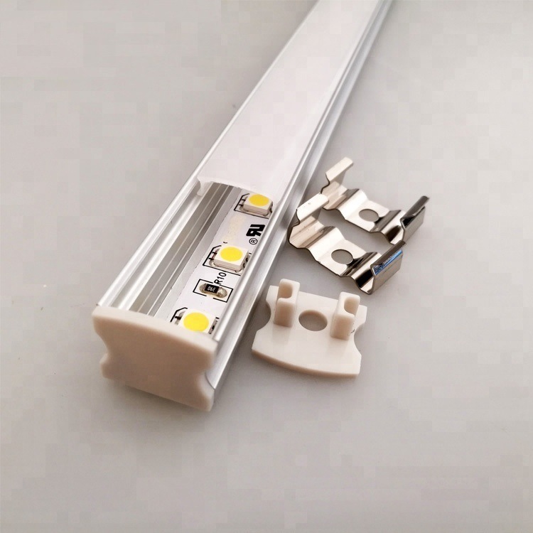 China Customized Aluminum Alloy 6063 Surface Mounted Aluminum LED Profile for SMD LED Strip Light Aluminum Extrusion