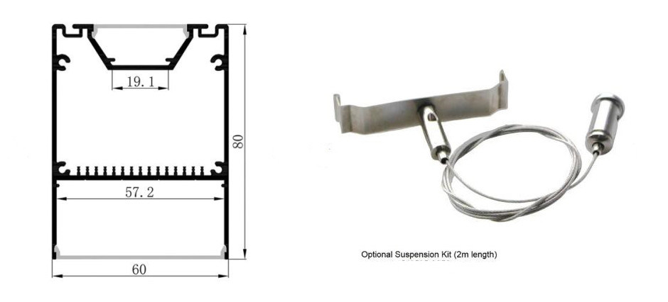 Indoor Commercial Industrial Lighting Linear 3FT 4FT 8FT 30W 60W LED Shop Light 4 Feet LED Fixture