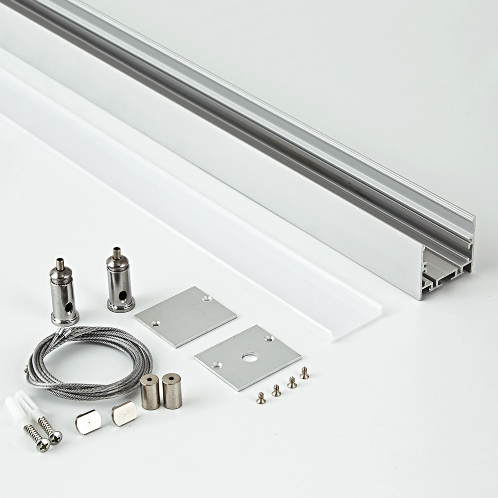 U Shape Linear Aluminum Light Extruded Aluminum Profile for Pendant Mount LED Aluminum Profile Channel