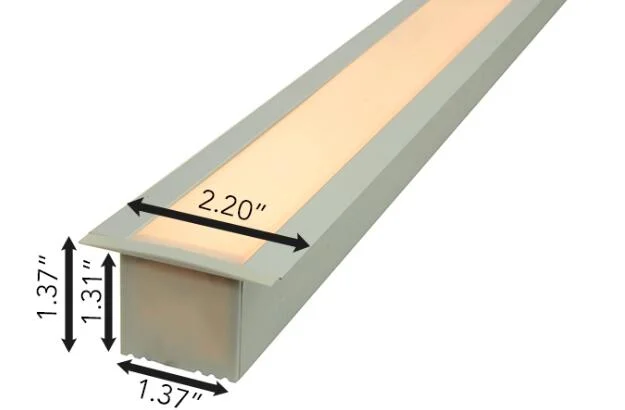 Ecoled Energy Aluminum Profile 8 FT 1" High-Output Recessed Linear LED Housing