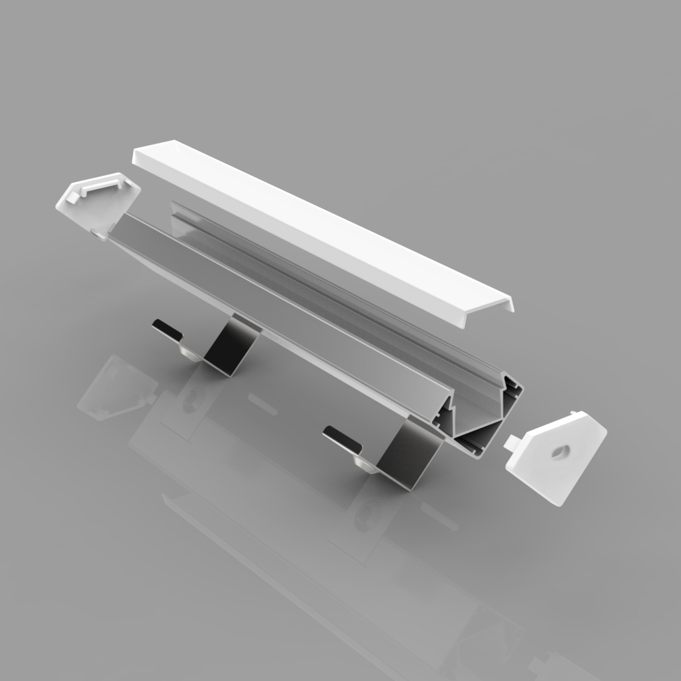 LED Aluminum Profile Corner Loc-30 Aluminum Extrusion 30° Triang LED   Lighting