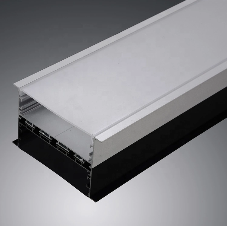 High Qurlity LED Aluminum Profile Extrusion Profile LED Light 88mm Wide Recessed Profile