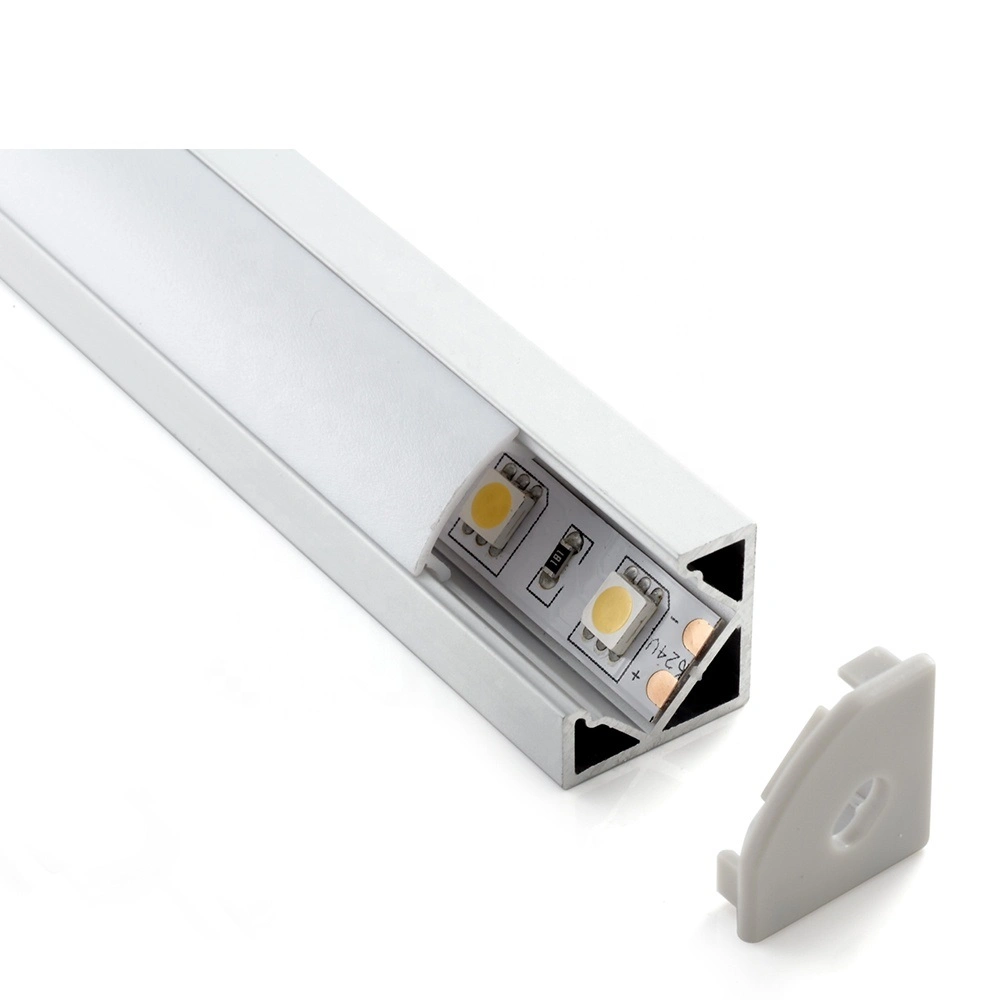 18*18mm Corner LED Aluminum Profile 45 Degree Corner LED Aluminum Channel for LED Strip Lighting