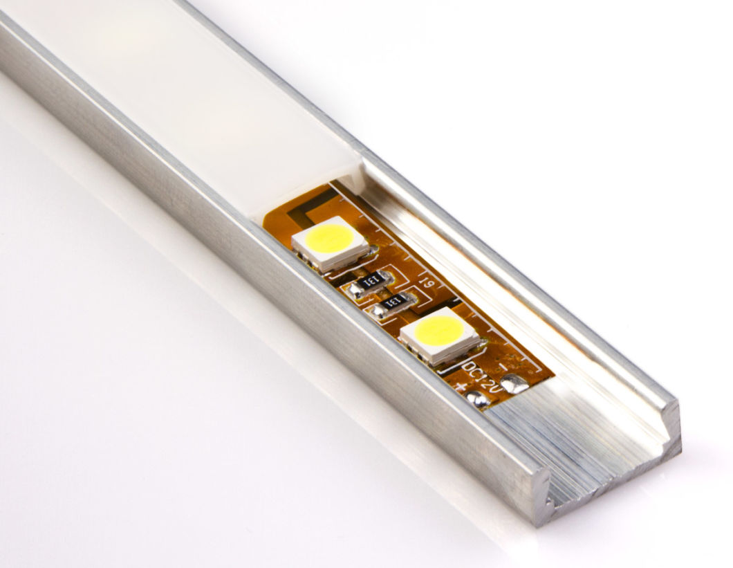 Micro Aluminum Extrusion Low Profile Surface Mount LED Profile Housing for LED Strip Lights