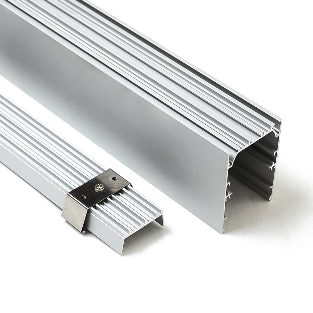 Alu5070 Suspended Rectangular LED Profile for LED Strip - Aluminium LED Channel C/W Diffuser + End Caps