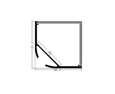 30*30 Dimmable Aluminum Profile Linkable LED Recessed Linear Light LED