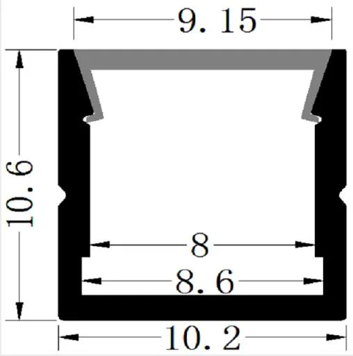 Shenzhenultra Thin LED Track Aluminum with High Cover Large Area Lighting LED Aluminum Profile