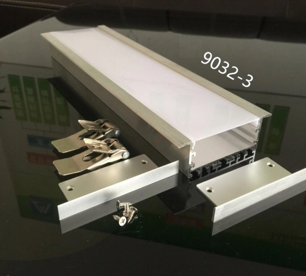 Waterproof Extrusion Aluminium LED Lighting Channel Profile Recessed LED Profile for Outdoor Architecture Decorations