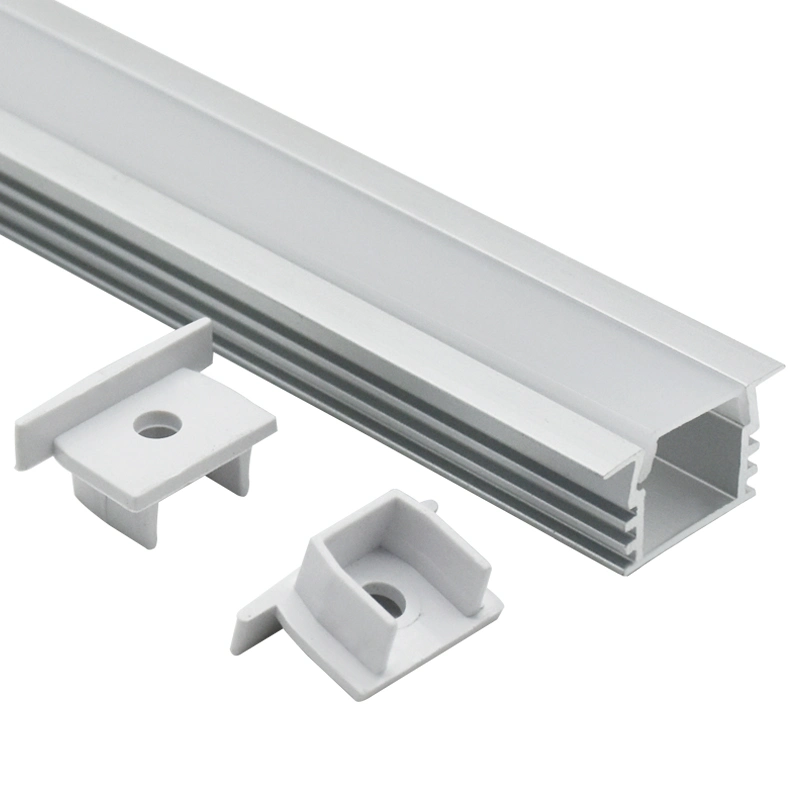 U Shape Aluminum Extruded Profile LED Heatsink Recessed Mounting LED Aluminum Profile