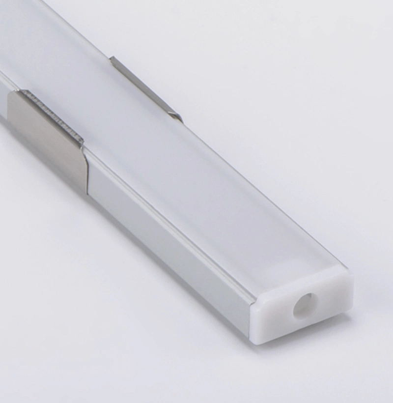 17*7mm Square Diffuser Material Mounted LED Aluminum Extrusion Profile for LED Linear Lights