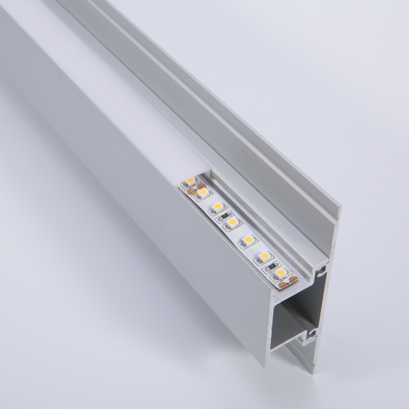 Slim up Down Wall LED Strip Extrusion Light Aluminium U Profile for SMD Strips 3528