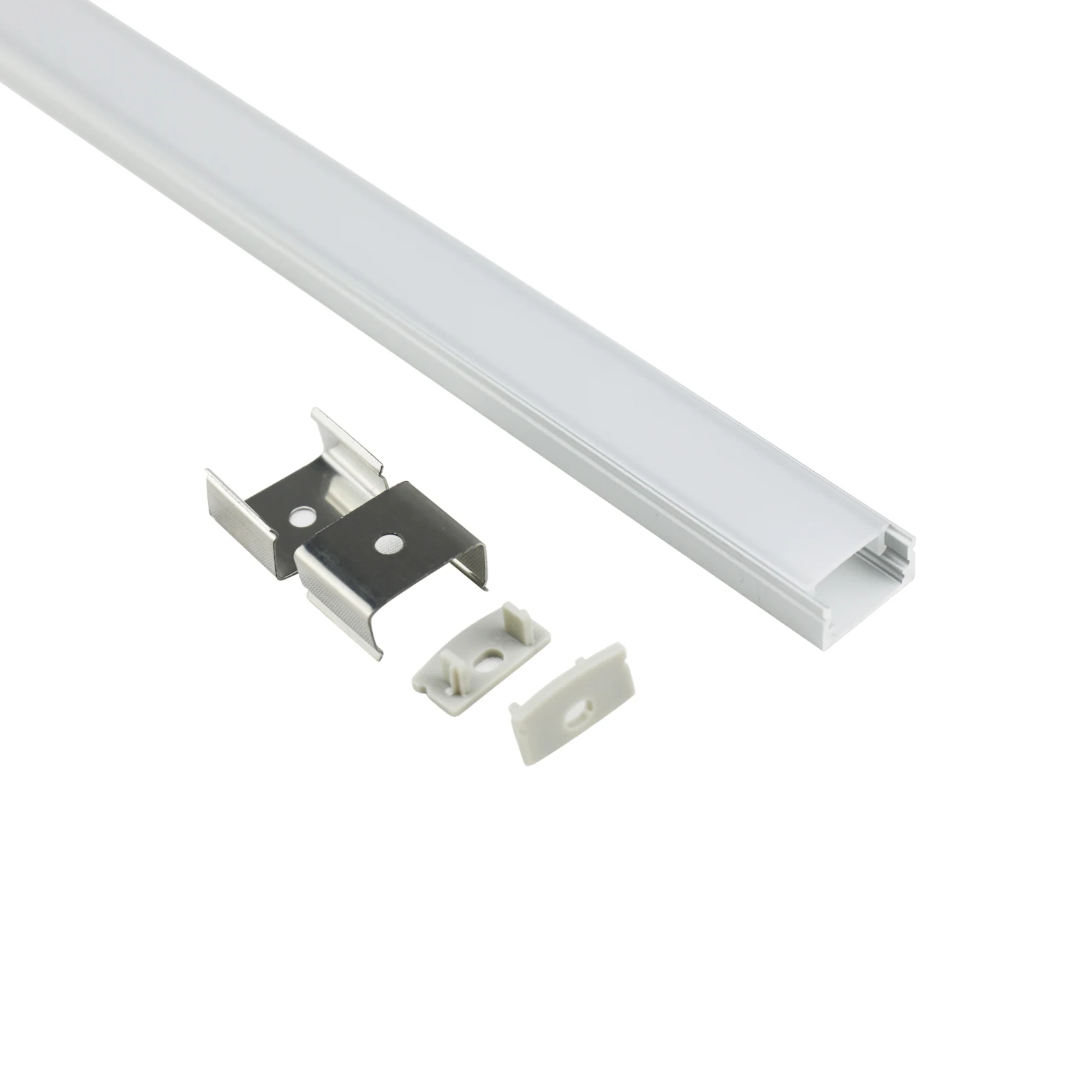 17X8mm New Design Wall Mounted Flat Aluminum Profile for OEM LED Handle Lighting and Kitchen Lighting