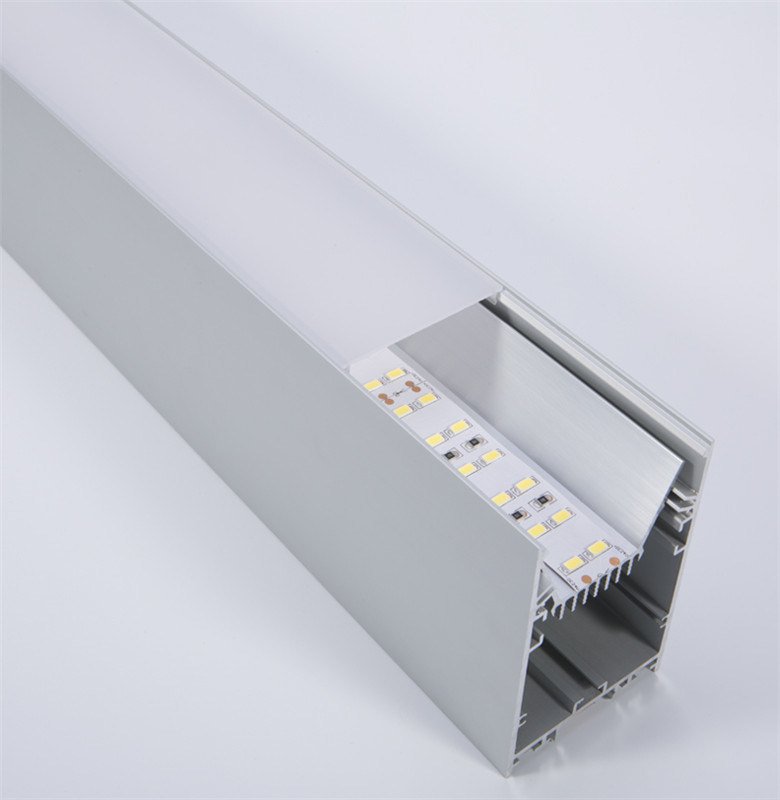 Double Side Shine Heavy Duty Aluminum Extrusions for up-and-Down LED Strip Light