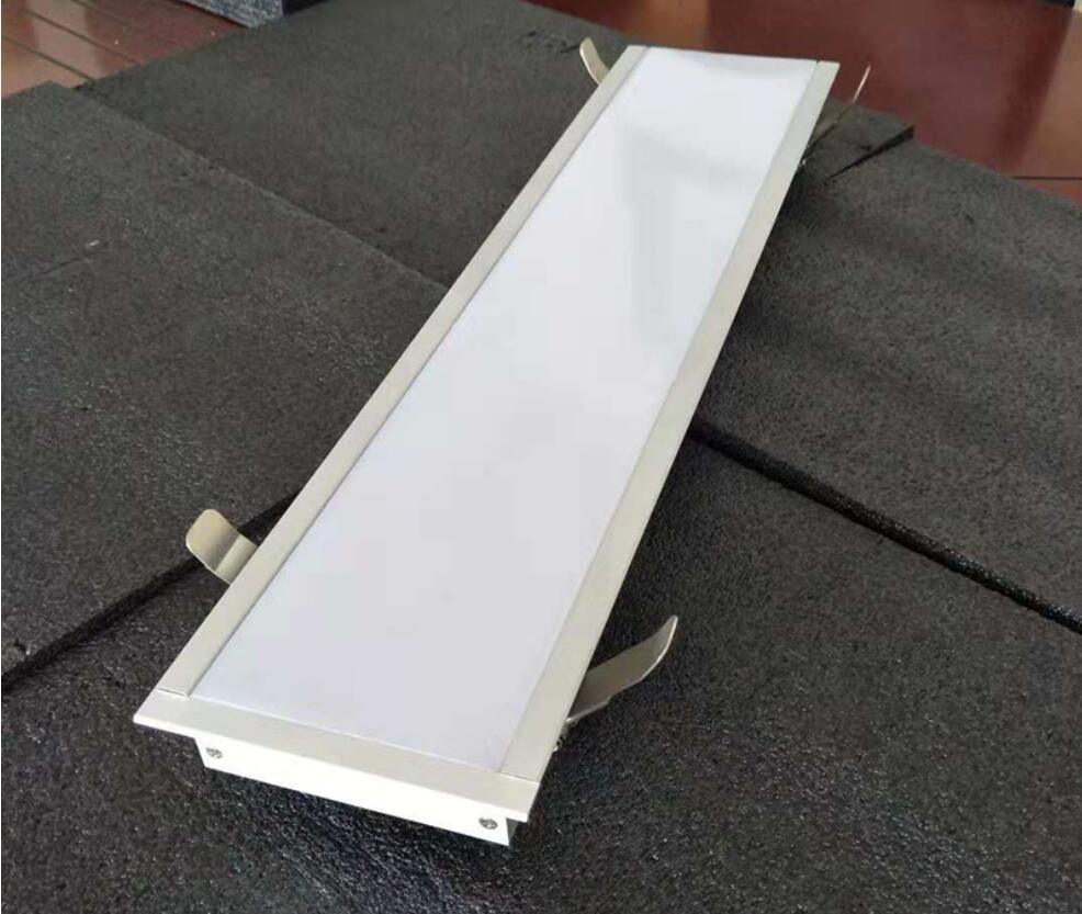 Surface Treatment Anodized or Powder Coated LED Aluminum Channel for Recessed Mounted Lighting