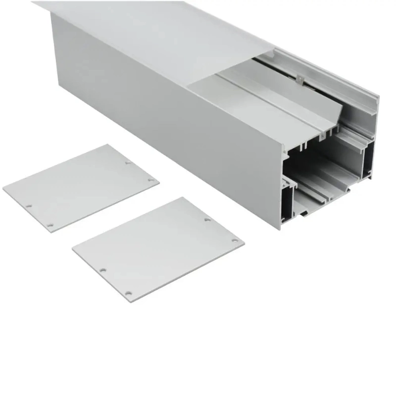 100*75 Heat-Dissipating U-Shaped Extruded Aluminum LED Aluminum Profile for Linear Aluminum Lamps