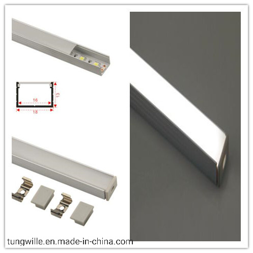 Hot Sale Round Alu20X20 LED Channel Profile with PMMA Diffuser for LED Strip