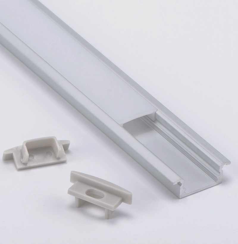 Ecoled Energy Hot-Selling U-Shaped LED Aluminum Extrusion with PMMA/PC Cover for Indoor Recessed LED Lighting and Decorations