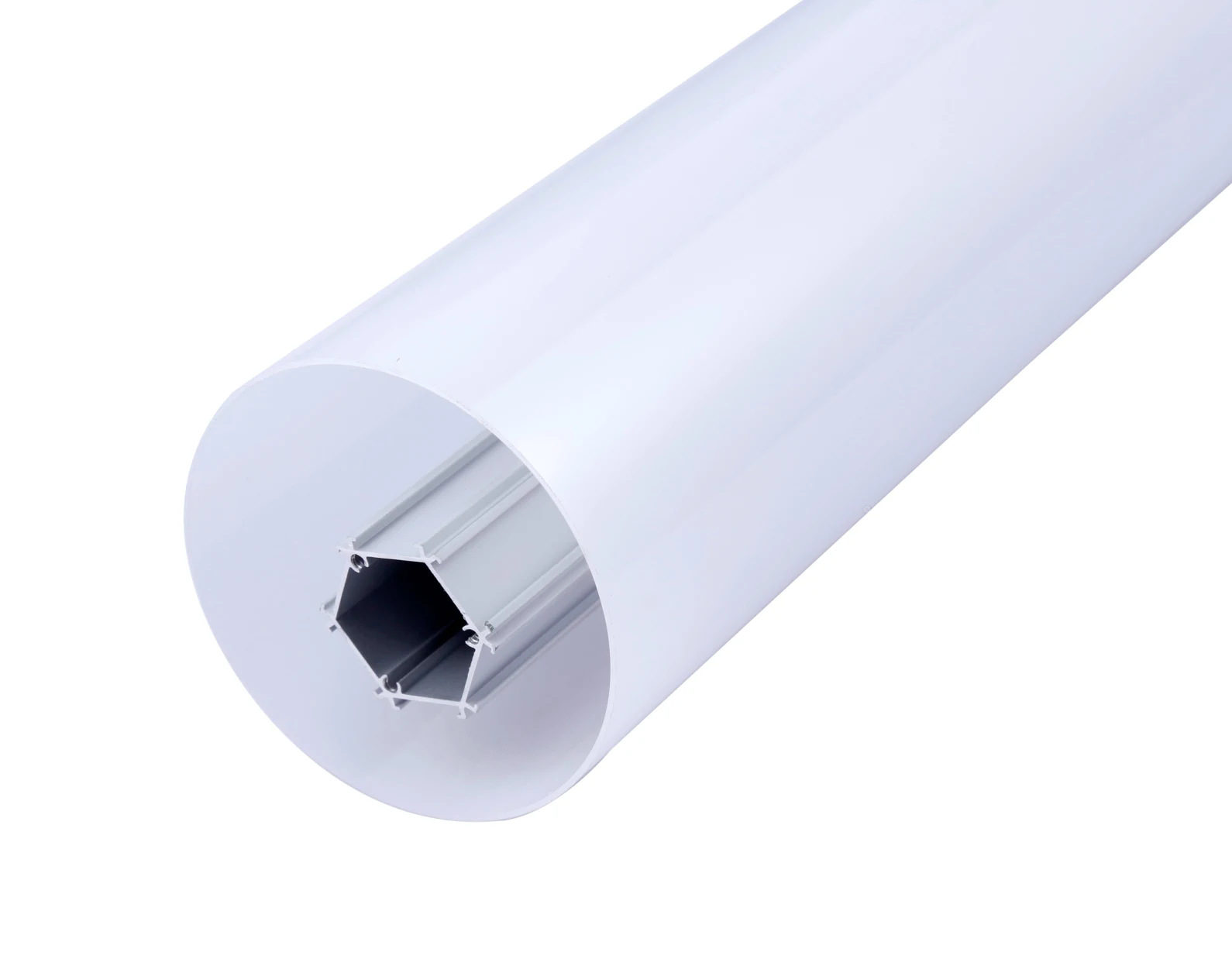 75mm Round Shape 360 Degree Beam Angle Tube Aluminium LED Lighting Profile for LED Strips