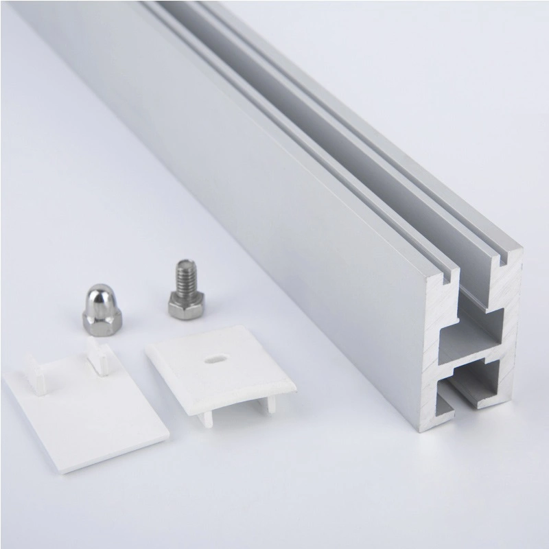 23X34mm Glass Aluminum Signage LED Fixture Channel Profile for LED Recessed Lighting