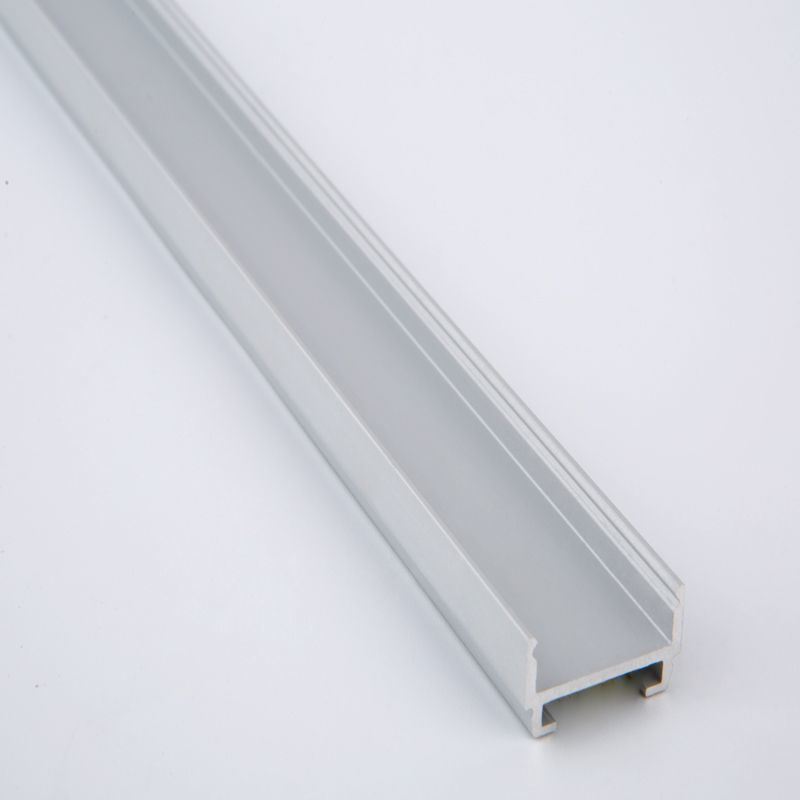 Tube Surface Mount Extrusion for LED Tape Aluminium Commercial Grade with a 3-Sided Frosted Cover