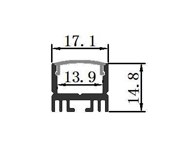 W17*H15 Indoor LED Aluminum Profiles, New Model 2019