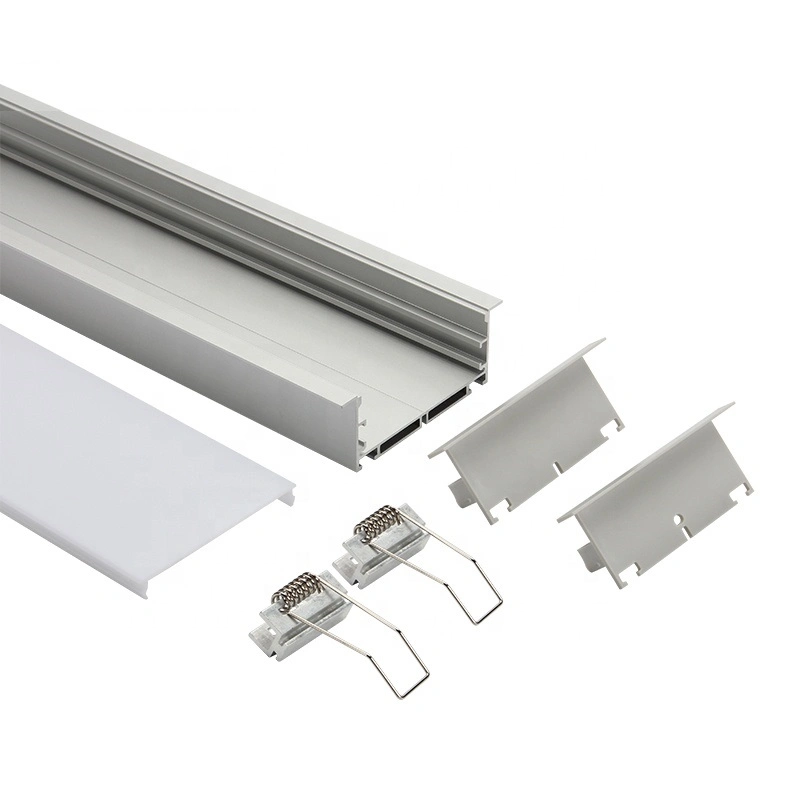 60mm Wide LED Profile Recessed Aluminum Profile for LED Strips