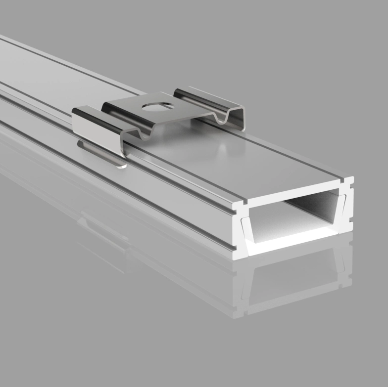 Silver LED Aluminum Nodized Precision Extrusion Profile for LED Profile Channel Strips Lighting