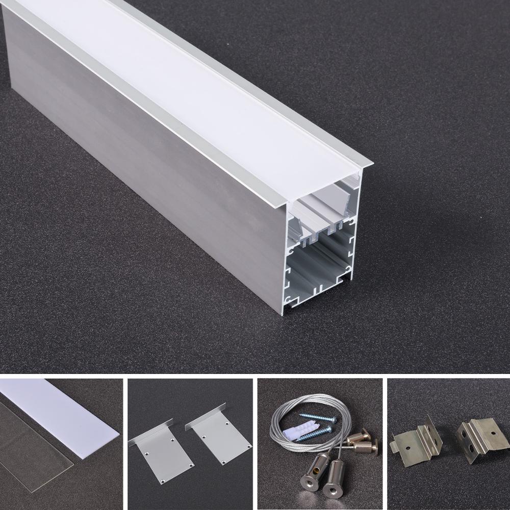 LED Surface Aluminum Profile Channel Extrusion for LED Suspended Mounted Lighting