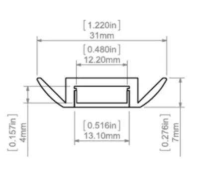 1308mm LED Strip Channel - Universal