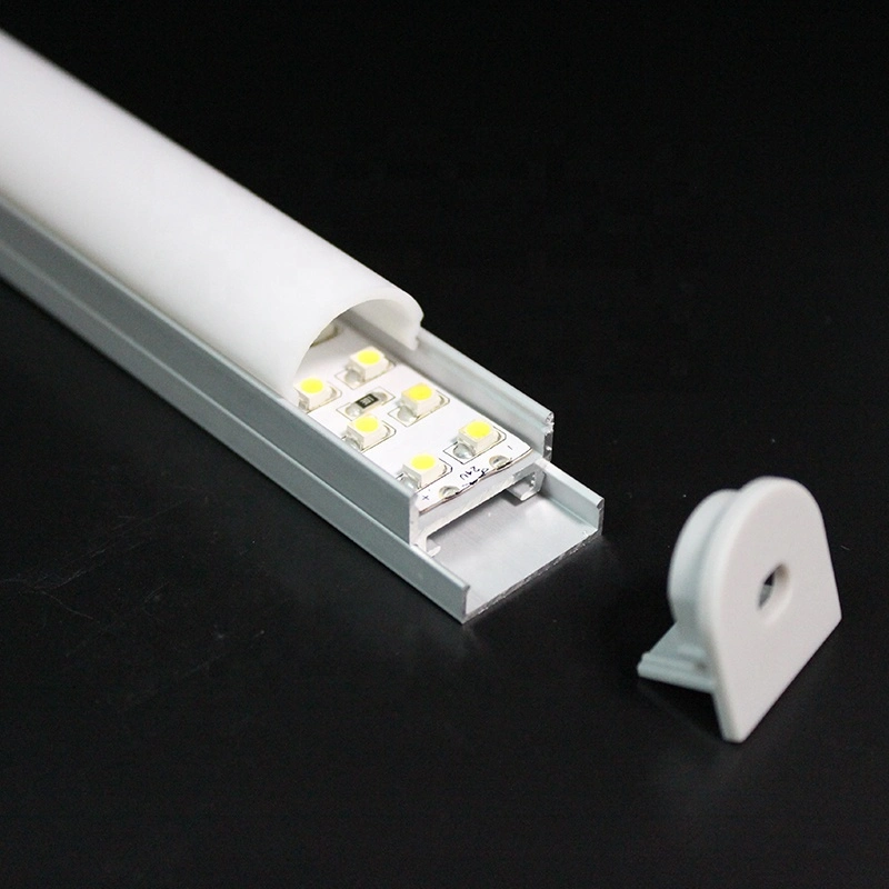 Surface Mount Aluminum LED Profile with Half Round PC Cover