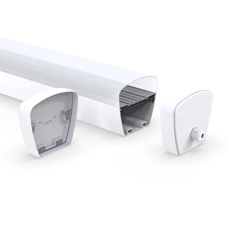 IP65 Waterproof Extrusion Aluminum LED Lighting 8FT 2400mm Tri-Proof Tube Linear Batten Fixture Housing