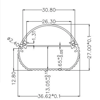 High Quality LED Light Lens 1200mm Four Pins LED Light Tube Profile Light Housing