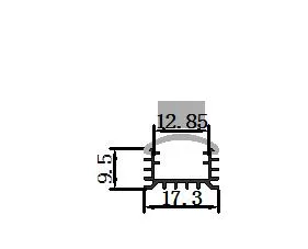 17*10mm Outdoor Aluminium Profile LED Aluminum Extrusion Channel with Accesorries