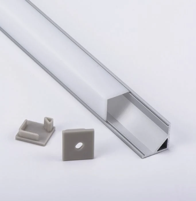 W16mm *H16mm Aluminum LED Soft Extrusion Profile for Kitchen Cabinet LED Channel Lighting