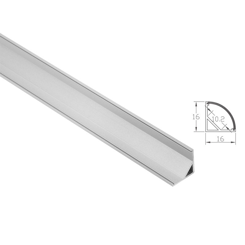 LED Wide Mirror White Light Bar Channel Wall Mounted Strip Cover Aluminum Corner LED Profile