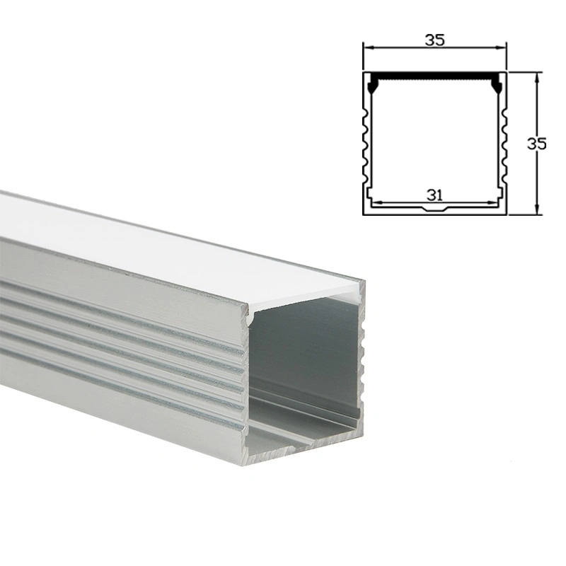 LED Strip Aluminum Channel Aluminum Extrusion for LED Light Strip Black Housing