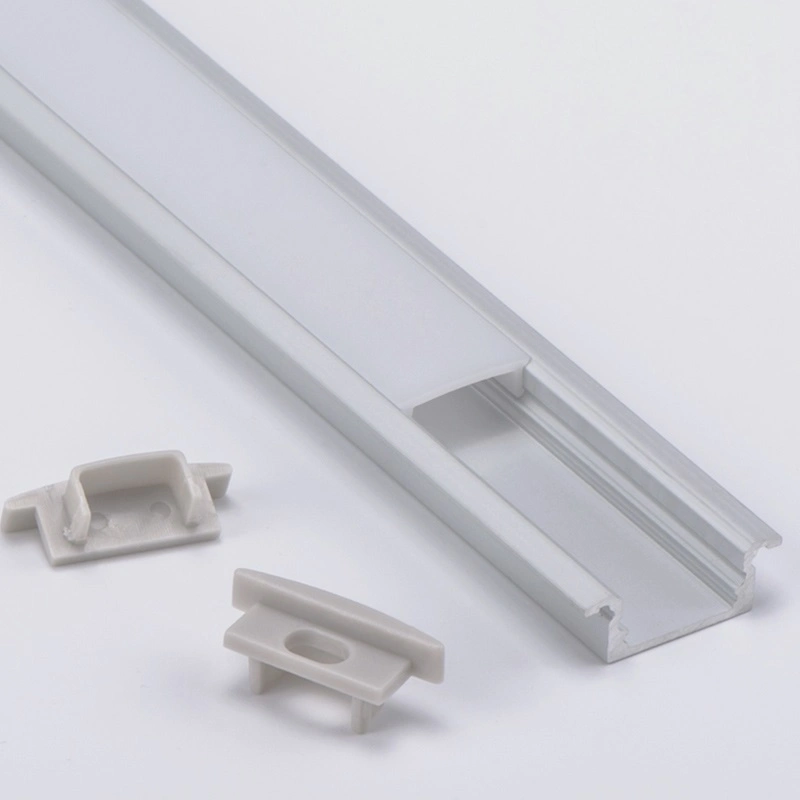 17*8mm Extruded Square LED Aluminum Extrusion Recessed Wall LED Aluminum Profile