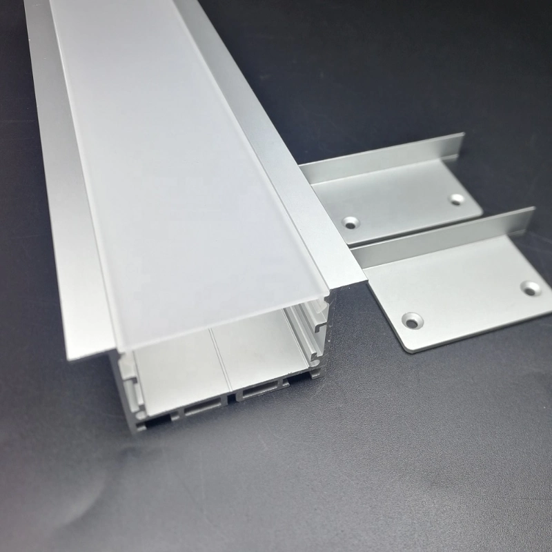 LED Profile Recessed Clear/ Frosted /Opal /Milky Hanging Wire LED Aluminum Profile Channel