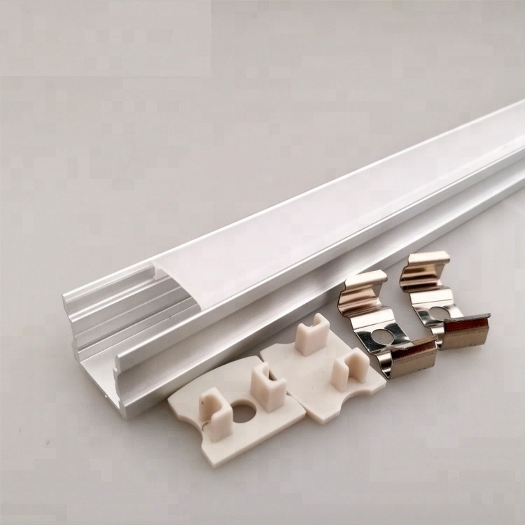 China Customized Aluminum Alloy 6063 Surface Mounted Aluminum LED Profile for SMD LED Strip Light Aluminum Extrusion