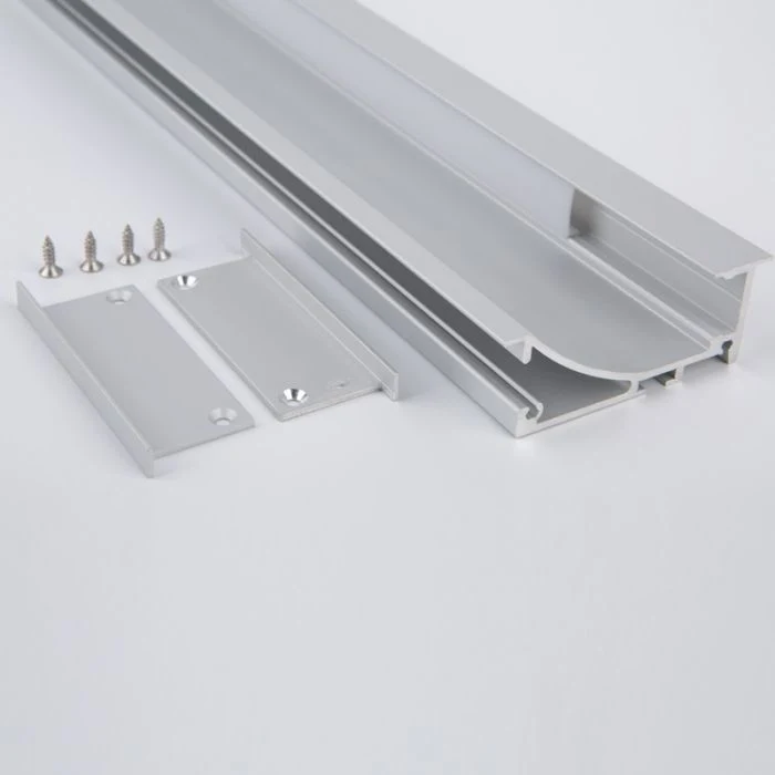 LED Aluminum Profile W55.5mm X H65.5mm Extrusions Channel for Liner LED Lighting