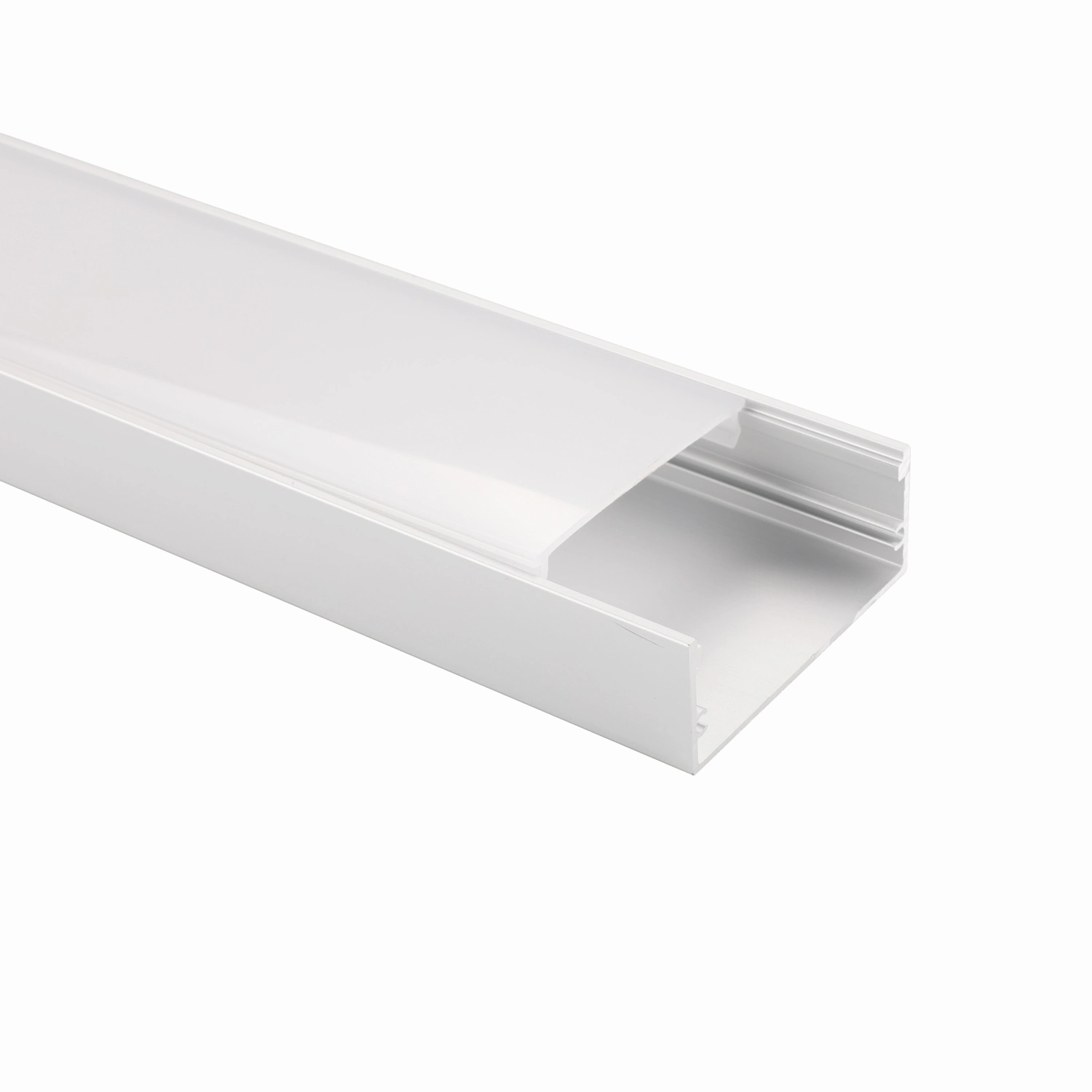 Rectangle PC Cover LED Aluminum Extrusion Suspended LED Profile for LED Pendant Light