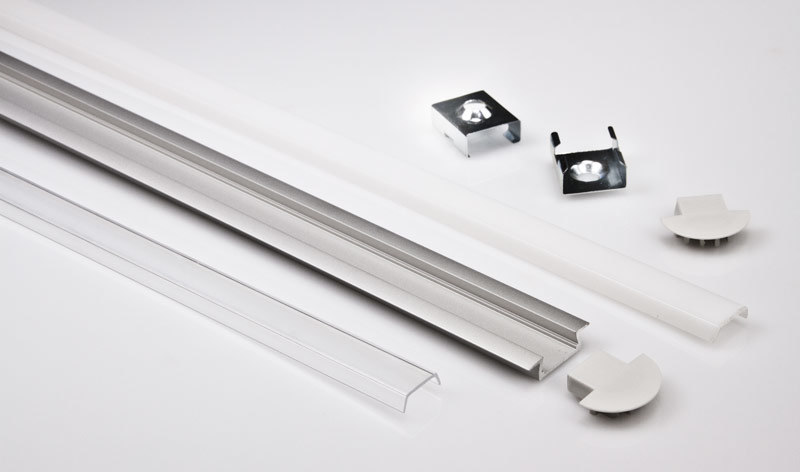 Flush Mount Aluminum Profile Housing for LED Strip Lights