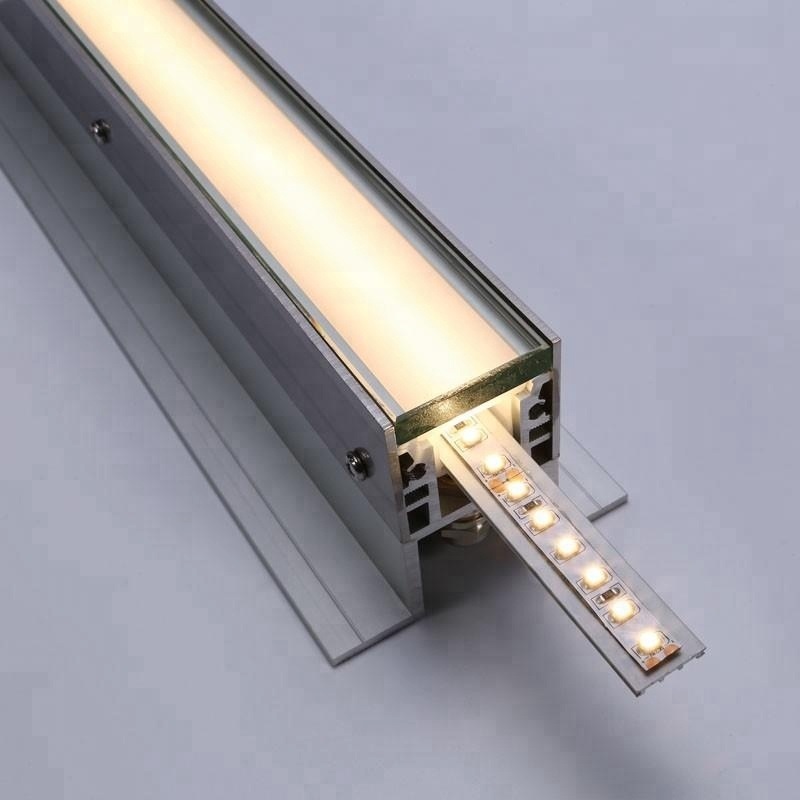 IP68 Anti-UV in-Ground Recessed Floor Aluminum Linear LED Nosing Profile for Waterproof LED Lighting Outdoor