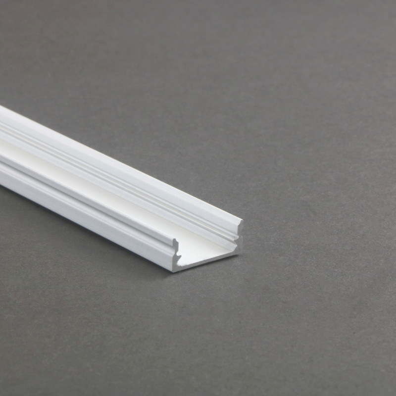 Aluminium Profile L-Line Low, Low Profile with Flat Plastic Covers