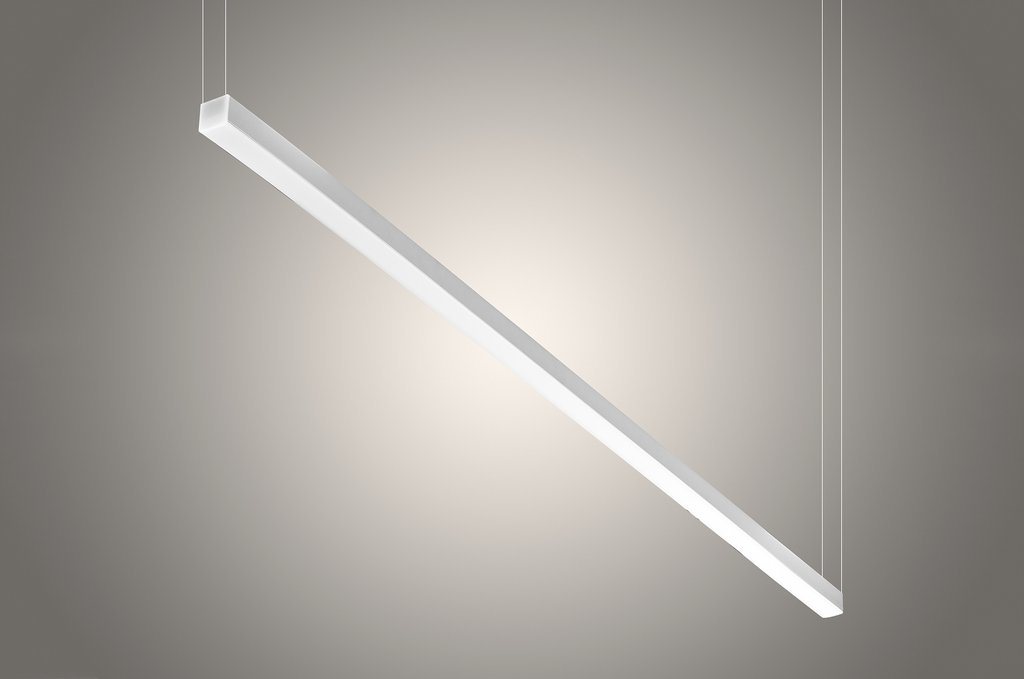 40mm X 70mm Hanging or Surface Mounted LED Aluminum Profile with Square Cover, Metal End Cap and Spring Clips for LED Strip Lighting Application