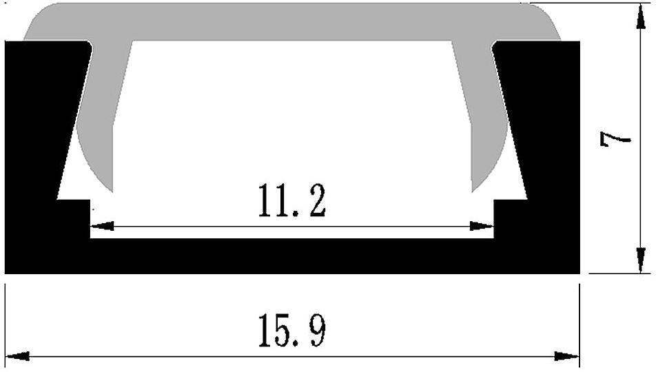 LED Aluminium Profile, 1m Per Piece, LED Aluminum Extrusion Profile for LED Strips with Milky Diffuse Cover or Transparent Cover